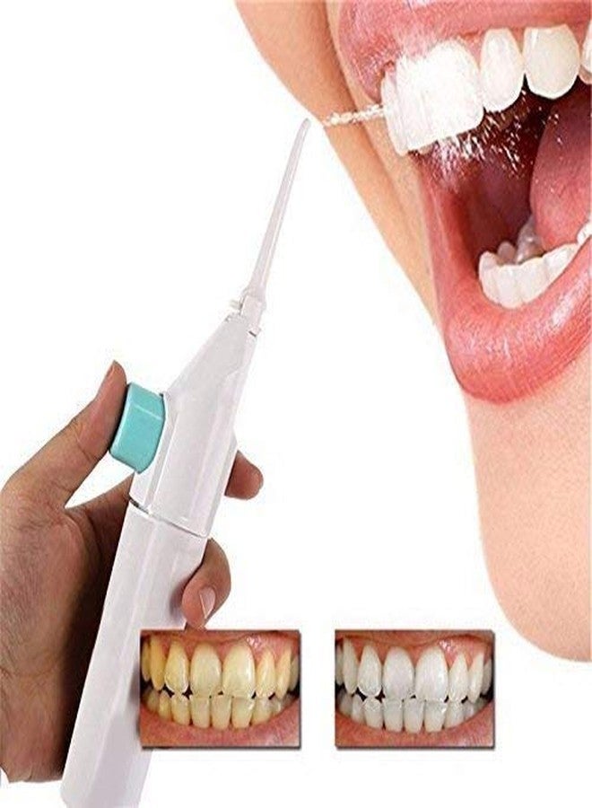 Rugmi جهاز تنظيف الأسنان المائي المحمول من روجمي | سلك بتقنية الهواء Jet Flosser | طقم تنظيف وتبييض الأسنان. - Image 1